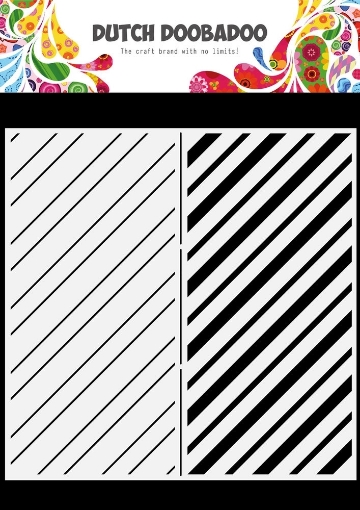 Picture of Dutch Doobadoo Mask Art Slimline Στένσιλ - Stripes, 2τεμ.