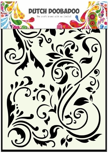 Picture of Dutch Doobadoo Mask Art Στένσιλ A5 - Swirls