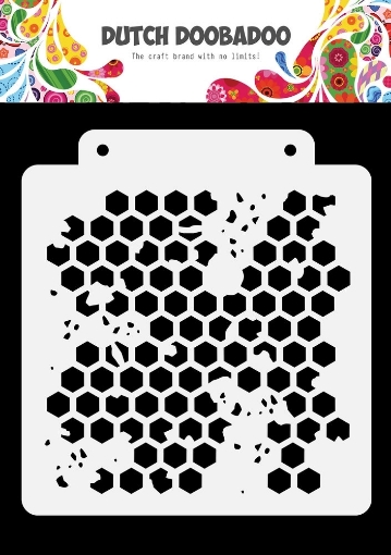Picture of Dutch Doobadoo Mask Art Στένσιλ A5 - Honeycomb