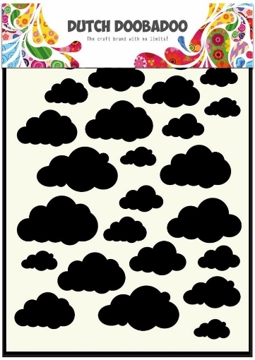 Picture of Dutch Doobadoo Mask Art Στένσιλ A5 - Clouds