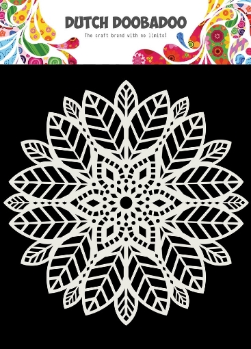 Picture of Dutch Doobadoo Mask Art Στένσιλ 6"x6" - Mandala Leaves
