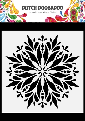 Picture of Dutch Doobadoo Mask Art Στένσιλ 6"x6" - Mandala Square 1                