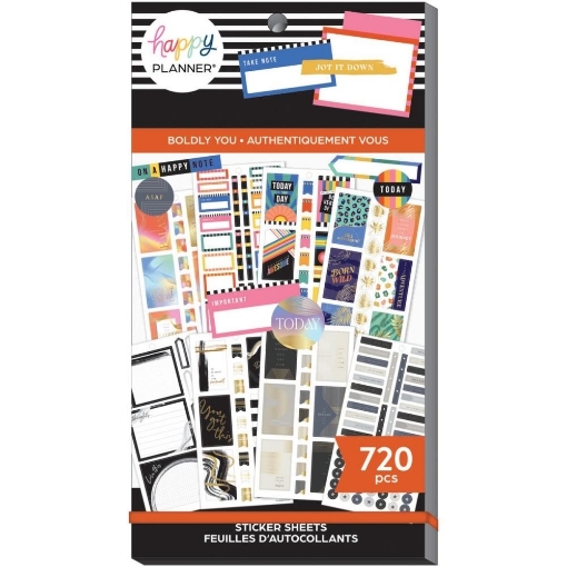 Picture of Happy Planner Sticker Value Pack Μπλοκ με Αυτοκόλλητα - Boldly You, 720τεμ.