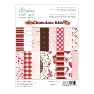Picture of Mintay Papers Add-On Paper Pack Chocolate Kiss 6"×8" – Μπλοκ Scrapbooking Διπλής Όψης