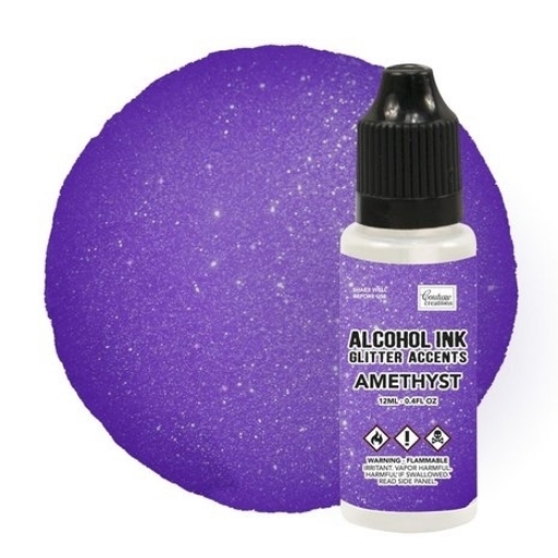 Picture of Couture Creations Glitter Accents Alcohol Ink | Μελάνι Οινοπνεύματος με Glitter 12ml - Amethyst