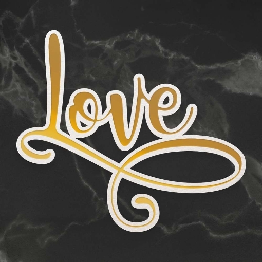 Picture of Couture Creations Cut, Foil and Emboss Die - Μήτρα για Κοπή, Foiling  και Embossing - Love