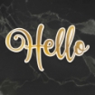 Picture of Couture Creations Cut, Foil and Emboss Die - Μήτρα για Κοπή Foiling  και Embossing - Hello