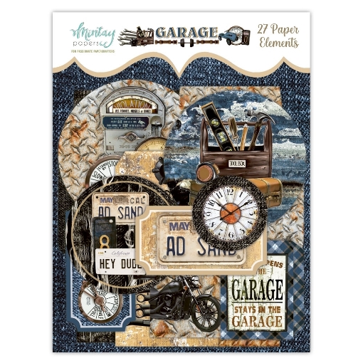 Picture of Mintay Papers Decorative Elements Garage – Διακοσμητικά Στοιχεία Scrapbooking, 27τεμ.