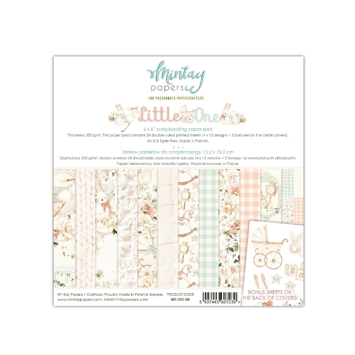 Picture of Mintay Papers Μπλοκ Scrapbooking Διπλής Όψης 6''x 6" - Little One