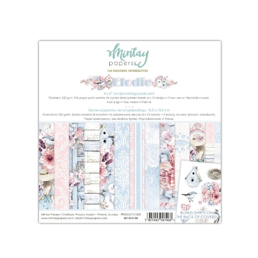 Picture of Mintay Papers Double-Sided Scrapbooking Paper Pack 6''x6'' - Elodie