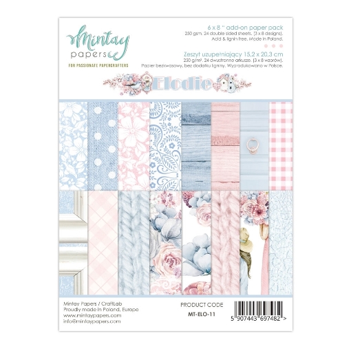 Picture of Mintay Papers Add-On Paper Pack Elodie 6"×8" – Μπλοκ Scrapbooking Διπλής Όψης