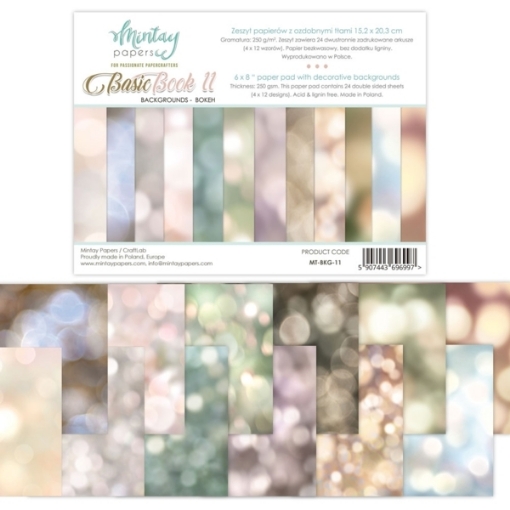 Picture of Mintay Papers Basic Book 11 6'' x 8'' - Backgrounds, Bokeh