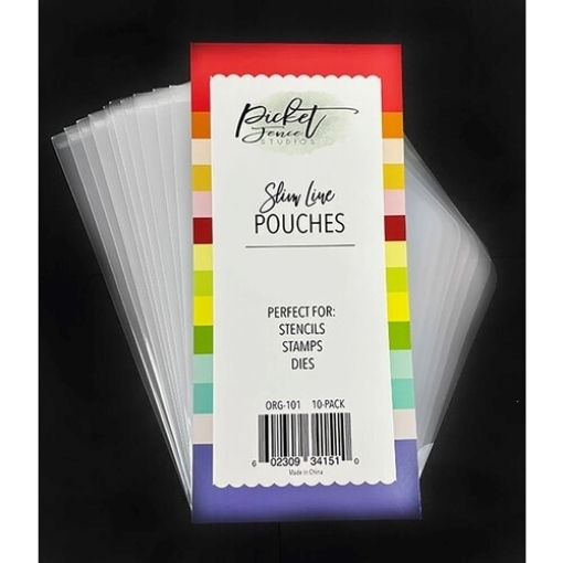 Picture of Picket Fence Studios Θήκες Αποθήκευσης για Σφραγίδες, Στένσιλ και Μήτρες Κοπής Slimline - Σετ 10τεμ.