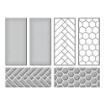 Picture of Spellbinders Etched Dies Μήτρες Κοπής - French Braid and Hexagon Panels, 4τεμ.