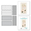 Picture of Spellbinders Etched Dies Μήτρες Κοπής - French Braid and Hexagon Panels, 4τεμ.