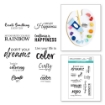 Picture of Spellbinders Διάφανες Σφραγίδες από την Βίκυ Παπαιωάννου - Paint Your World, Sentiments, 10τεμ.