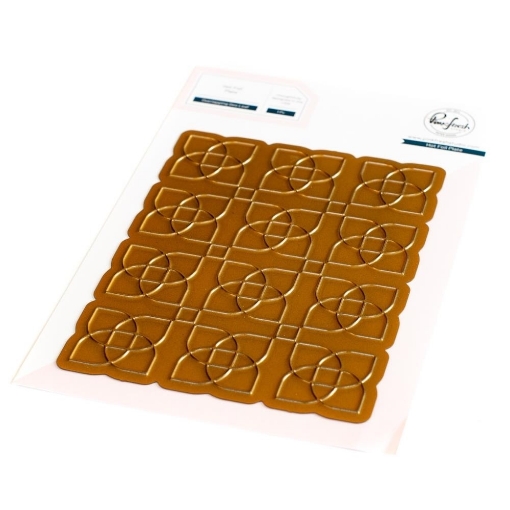 Picture of Pinkfresh Studio Hot Foil Plate - Overlapping Geo Leaf