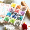 Picture of Pinkfresh Studio Σετ με Hot Foil Plate - Μήτρες Χρυσοτυπίας - Phrase Builder: Happy, 9τεμ.
