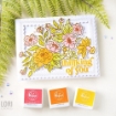 Picture of Pinkfresh Studio Σετ Διάφανες Σφραγίδες - Happy Blooms Floral, 3τεμ.
