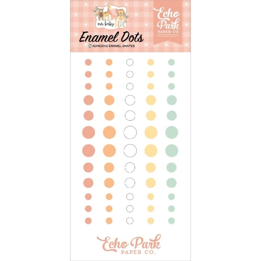 Picture of Echo Park Αυτοκόλλητα Enamel Dots - Our Baby Girl, 60τεμ.