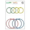 Picture of Pinkfresh Studio Book Rings Flower Market | Χρωματιστοί Κρίκοι Βιβλιοδεσίας, 8 τεμ.