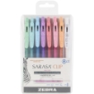 Picture of Zebra Sarasa Clip 0.5mm Fine Point Gel Ink Pens Στυλό Υγρού Gel - Milky, 8τεμ.