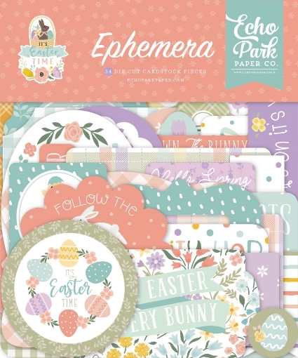 Picture of Echo Park Διακοσμητικά Cardstock Εφέμερα - It's Easter Time,  34τεμ.