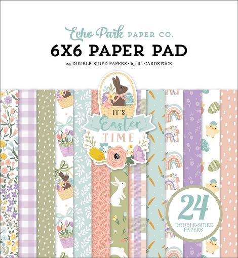 Picture of Echo Park Μπλοκ Scrapbooking Διπλής Όψης 6"X6" - It's Easter Time