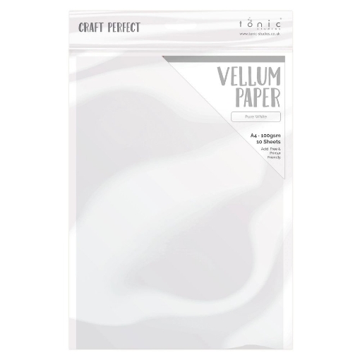 Picture of Tonic Studios Craft Perfect Vellum Sheets Φύλλα Περγαμηνής A4 - Λευκό, 10τεμ.