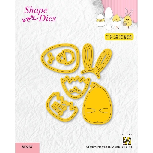 Picture of Nellie Snellen Shape Dies Μήτρες Κοπής - Easter Chick, 5τεμ.