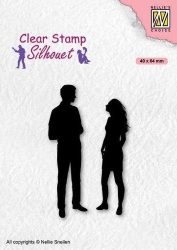 Picture of Nellie Snellen Silhouette Διάφανες Σφραγίδες - A Date, 2τεμ.