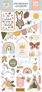 Picture of Echo Park Διακοσμητικά Chipboard 6"X13" - Dream Big Little Girl, 48τεμ.