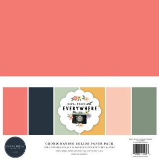 Picture of Carta Bella Solid Cardstock Μονόχρωμα Φύλλα Διπλής Όψης 12"X12" - Here There And Everywhere