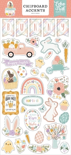 Picture of Echo Park Chipboard Accents | Διακοσμητικά Chipboard - It's Easter Time