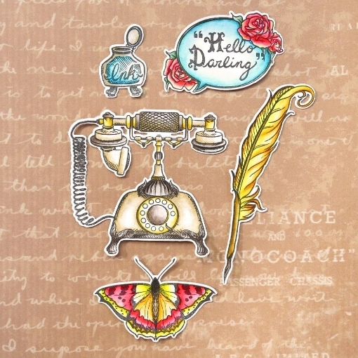 Picture of Elizabeth Craft Designs Μεταλλικές Μήτρες Κοπής - Hello Darling, 5pcs