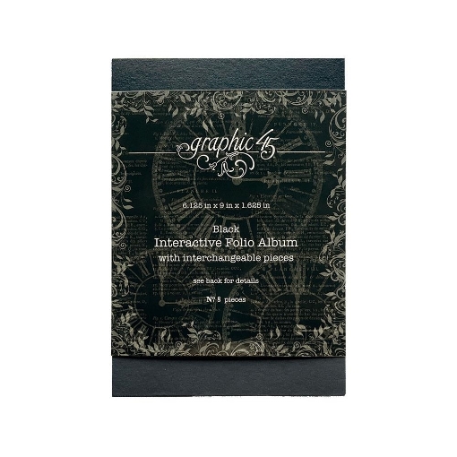 Picture of Graphic 45 Staples Interactive Folio Album Black – Διαδραστικό Folio Άλμπουμ 8 Τεμαχίων