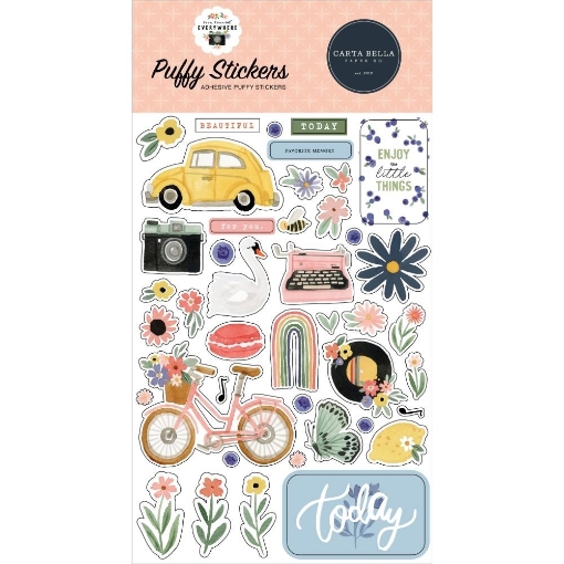 Picture of Carta Bella  Puffy Stickers | Puffy Αυτοκόλλητα - Here, There and Everywhere 