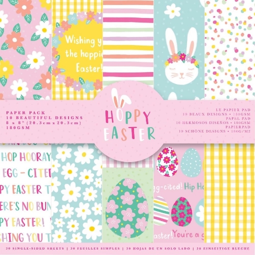 Picture of Violet Studio Paper Pad | Συλλογή Χαρτιών 8" x 8" - Hoppy Easter