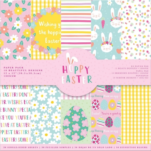 Picture of Violet Studio Paper Pad | Συλλογή Χαρτιών 12" x 12" - Hoppy Easter