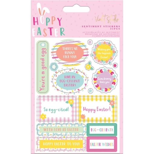 Picture of Violet Studio Stickers |  Αυτοκόλλητα - Hoppy Easter, 44τεμ.