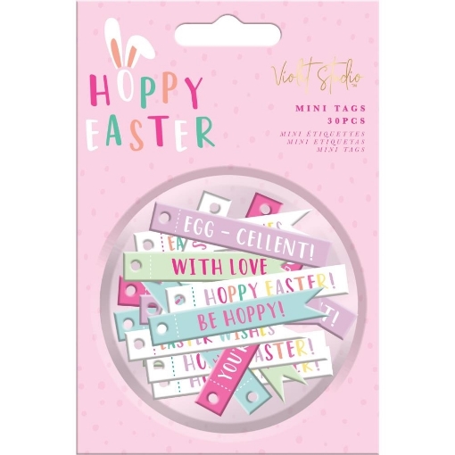 Picture of Violet Studio Mini Tags | Διακοσμητικά Mini Tags - Hoppy Easter, 30τεμ.