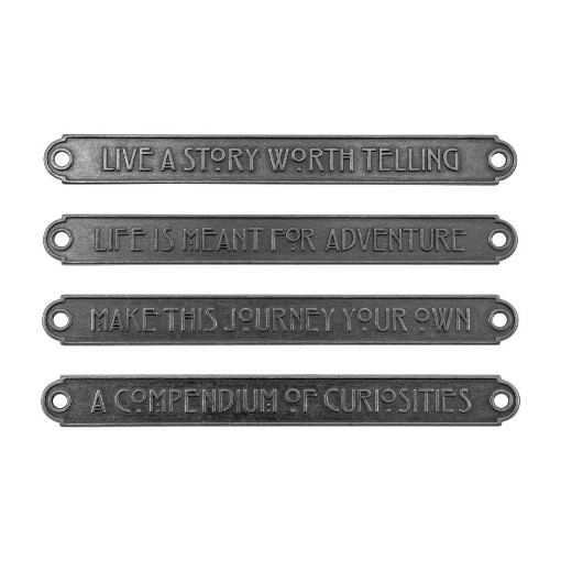 Picture of Tim Holtz Idea-Ology Metal Word Plaques Μεταλλικές Διακοσμητικές Πλάκες - Large, 4τεμ.