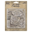 Picture of Tim Holtz Idea-Ology Chipboard Quote Chips Διακοσμητικά - Labels, 48τεμ.