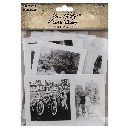 Picture of Tim Holtz Idea-Ology  Snapshots - Ασπρόμαυρες Φωτογραφίες - Volume 2, 36τεμ. 