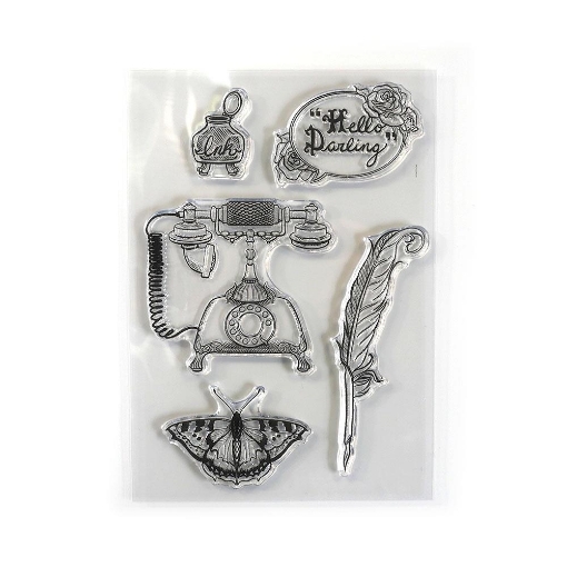Picture of Elizabeth Craft Designs Διάφανες Σφραγίδες - Hello Darling, 5τεμ.