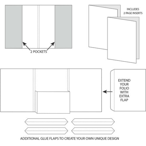 Picture of 49 And Market Foundations Pages B - Βάση / Ένθετα για  Άλμπουμ, Λευκό 9τεμ.
