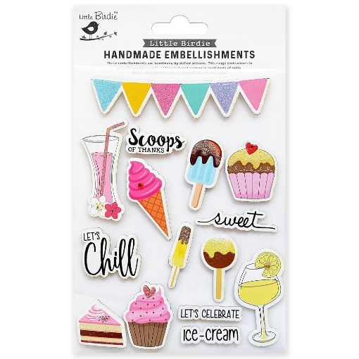 Picture of Little Birdie Sticker Embellishment Αυτοκόλλητα - Sweet Celebration, 15τεμ.