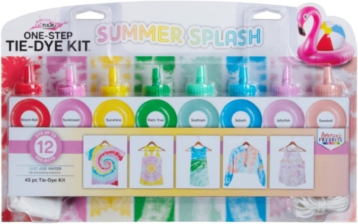 Picture of Tulip One-Step Tie Dye Kit Σετ Βαφής για Ύφασμα - Summer Splash (45 Τεμ/ 12 Projects)