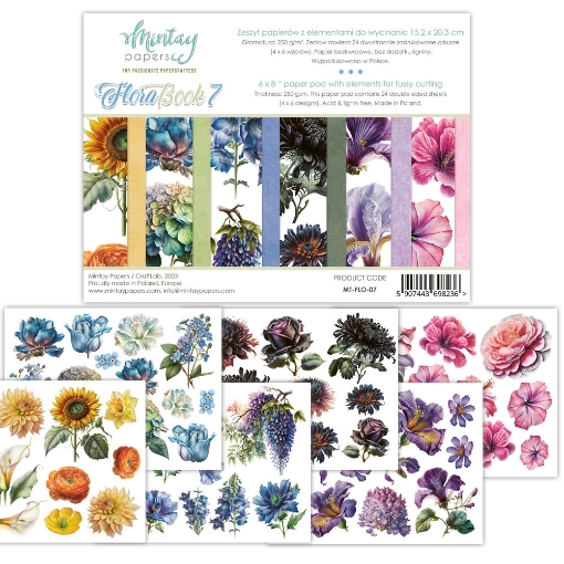 Picture of Mintay Papers Die-Cut Book Βιβλίο Σχεδίων για Κοπή  6''x8" - Flora Book 7