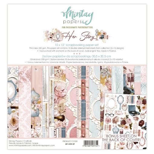 Picture of Mintay Papers Συλλογή Scrapbooking 12"X12" - Her Story